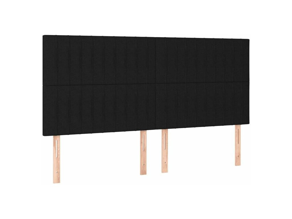 Lumenao bed base with black mattress 200x200 fabric NMBD31258