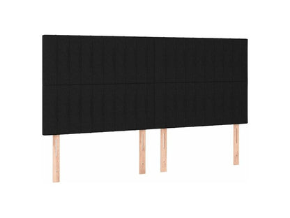 Lumenao bed base with black mattress 200x200 fabric NMBD31258