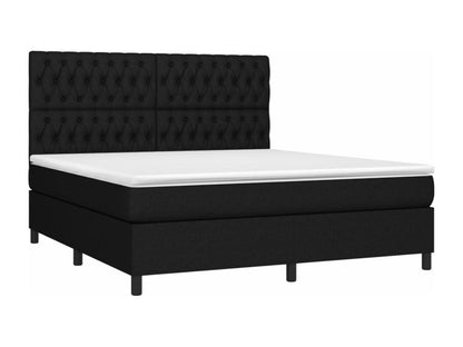 Ventoriq bed base with mattress, black, 180x200 cm, fabric, FHEN85341