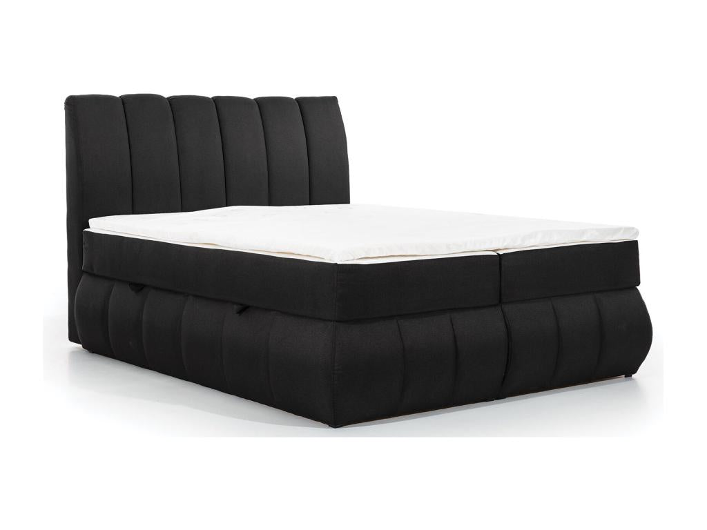 Ventoriq 160x200 KTWG95121 Quilted Continental Bed in Dark Blue Fabric