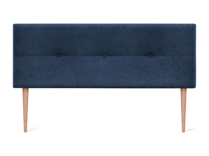 Ventoriq Aqualine Fabric Headboard with Buttons 160x105cm with Legs for 150/160cm Beds - Blue WWXG97842