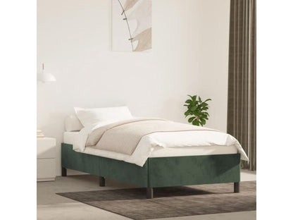 Dark Green Bed Frame 90x190 cm Velvet MFJI51154