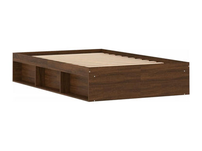 Brown oak bed frame 120x200 cm YUZH58731