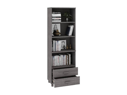 Ventoriq Light Grey Buffet 60x35x180 cm Solid Pine Wood DXJY28941