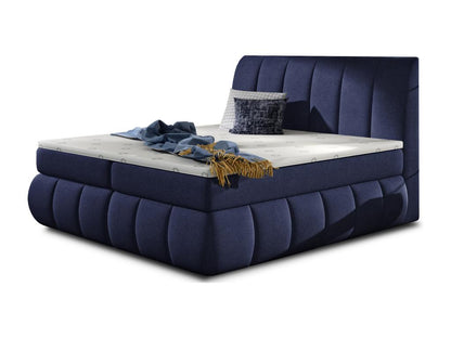 Ventoriq 160x200 KTWG95121 Quilted Continental Bed in Dark Blue Fabric