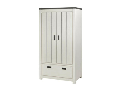 Ventoriq 2-Door/1-Drawer Wardrobe 180cm White NXFM14640