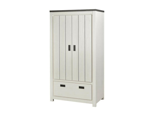 Ventoriq 2-Door/1-Drawer Wardrobe 180cm White NXFM14640