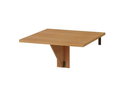 Folding wall-mounted table with drop-leaf shelf, 70x70cm, Alder, Model HOMNI 7, Folding Table SJAZ58883