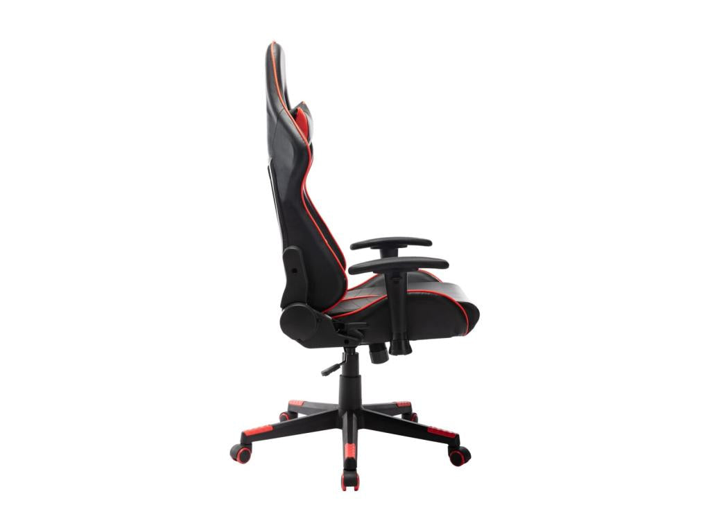 Gaming chair, black and red, artificial leather, VNZF60898