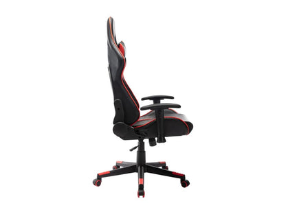 Gaming chair, black and red, artificial leather, VNZF60898