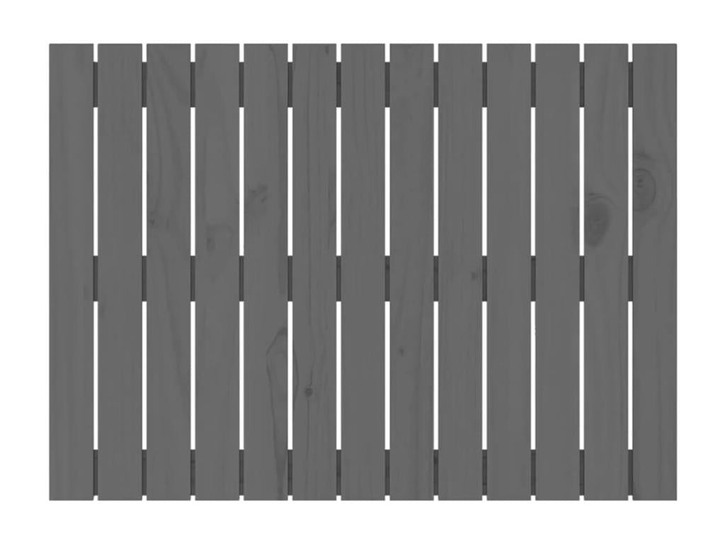 Wall-mounted headboard, grey, 82.5x3x60 cm, solid pine wood, OEBZ18677