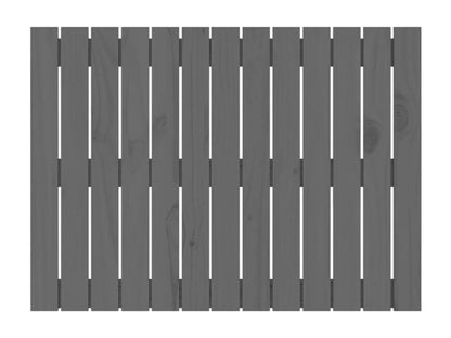 Wall-mounted headboard, grey, 82.5x3x60 cm, solid pine wood, OEBZ18677