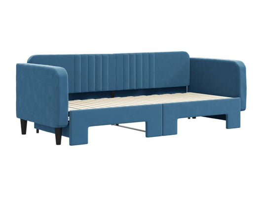 Daybed with pull-out bed (mattress not included), blue, 80x200 cm, EPVZ30352