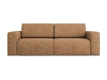 Modular 3-seater sofa in Strukturstoff - terracotta - Ventoriq SWCF31319