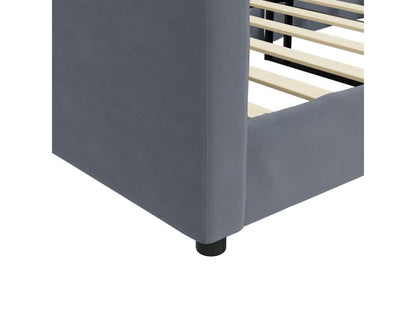 Dark grey daybed 80x200 cm velvet JRKU03950