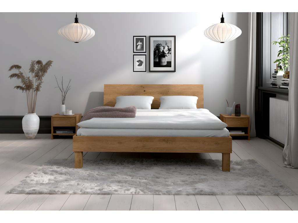 Ventoriq - 200x200 Bed in Natural Oiled Wild Oak SCCK74808