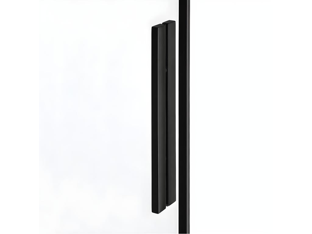 80x120 cm sliding shower enclosure CANARIES BLACK corner access GRMX78886
