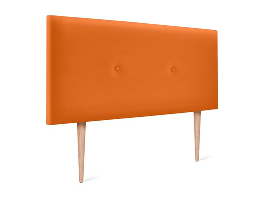 Boislis Smooth Faux Leather Headboard with Buttons 110x105cm with Legs for 105cm Beds - Boislis AJOO97389