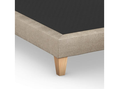Upholstered bed base in beige sand - Ventoriq 100x190 KYOK29534