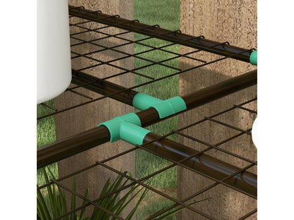 Mini garden greenhouse, 3 levels, 2 doors, 6 shelves DXKU06547