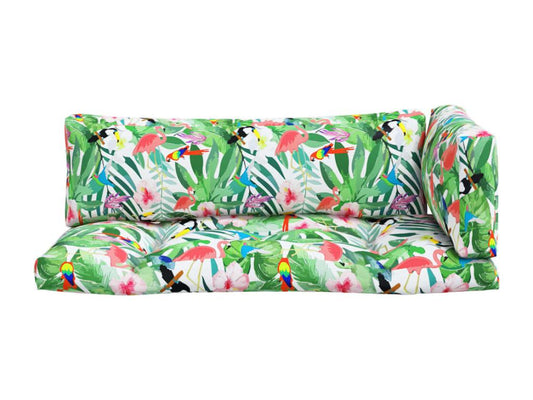 Ventoriq 3-Piece Multicolored Fabric Pallet Cushions BWIU49912