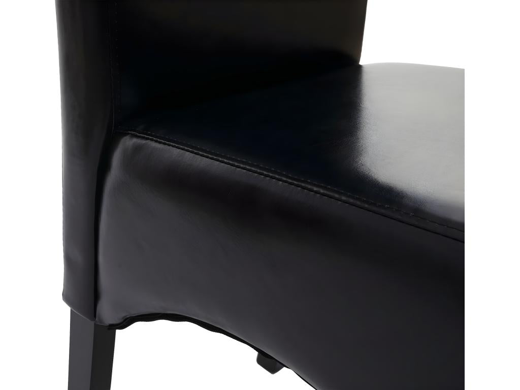 Ventoriq dining chair, black with dark legs, KBNX26640
