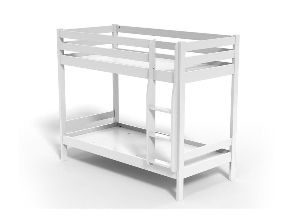 Ventoriq bunk bed with solid wood frame - plain white YNRI21453