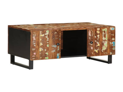 Coffee table 100x54x40 cm reclaimed and engineered wood OFCH52515