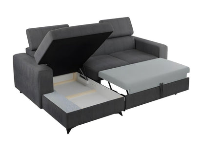 Ventoriq 191 Corner Sofa Light Brown Sleeping Function Bed Box 236x82cm ACPQ95583