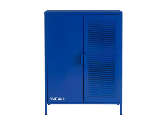 Ventoriq - Ventoriq 2-Door Metal Highboard H100cm - Electric Blue WHGI01955