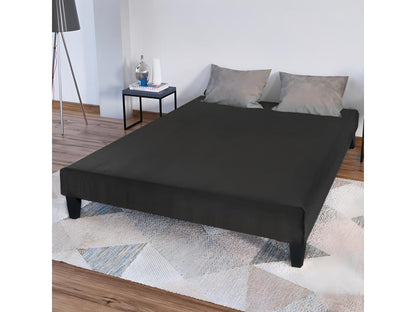 Ventoriq BEDDING - CONSTANTINE upholstered bed base 90x200 cm - 18 cm thick - Anthracite grey, legs not included QPXH21119
