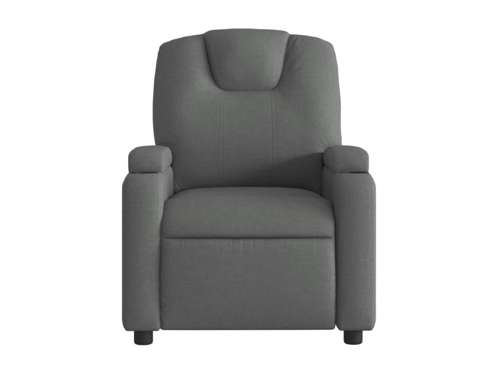 Dark Grey Reclining Massage Chair, Fabric DHID27634