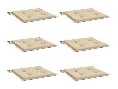 6-piece beige garden chair cushions, 50x50x3cm, Lumenao fabric TTVY26666