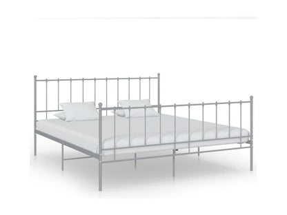 Grey Metal Bed Frame 180x200 cm AAGN20945