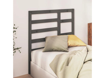 Grey Headboard 81x4x104 cm Solid Pine Wood OFWW13270
