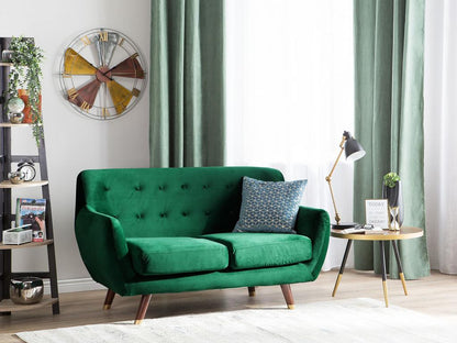 Ventoriq 2-Seater Emerald Green Velvet Sofa BIZQ17417