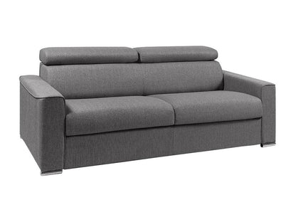 4-seater express convertible sofa in grey fabric - 160 cm sleeping area - 14 cm mattress Ventoriq IFDL76132