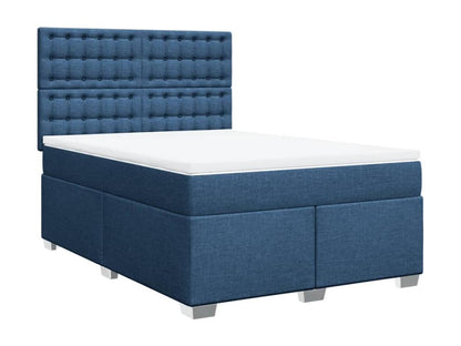 Ventoriq bed base with mattress, blue, 140x200 cm, fabric TCIN17188