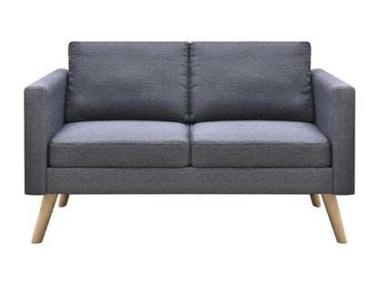 2-seater sofa in grey fabric, 116x70x73 cm, 02 0020185 WTSG29553