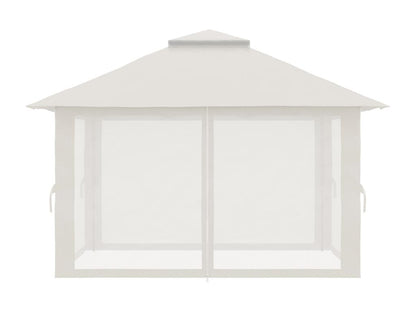 Pop-up folding garden gazebo/marquee, 3.92m x 3.92m x 2.83m, with ballast bags and carrying bag included, cream SGHZ00311