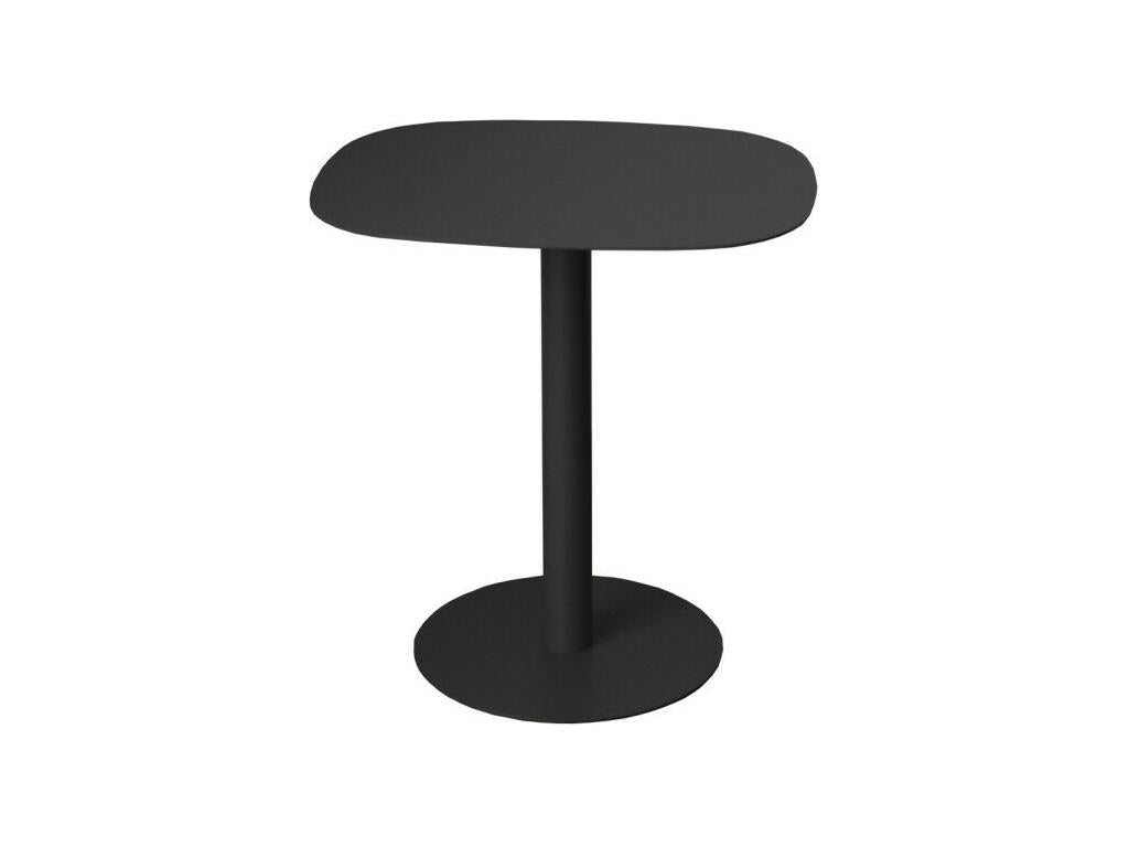 Side table, coffee table, end table, metal, Scandinavian design, functional - Black - 51x49x38 cm - Ventoriq LMRY95496