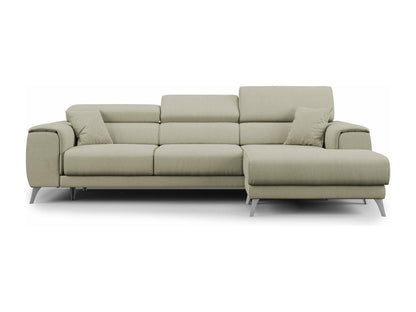 Ventoriq Corner Sofa with Removable Seats in Soft Stain-Resistant Fabric T05 260 cm Left-Hand Facing Cream GIEI90109