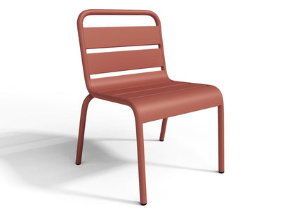 Set of 2 stackable metal garden chairs for children - Ventoriq EUMO17064