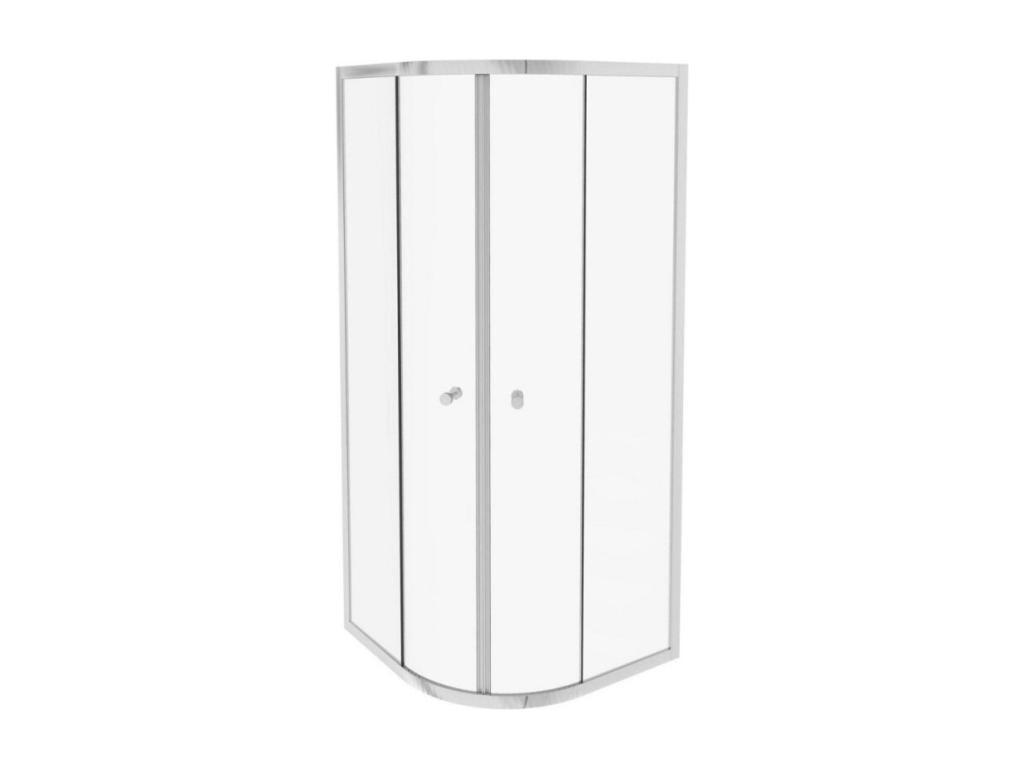 Lumenao Sliding Quarter-Round Shower Enclosure, Chrome, 90 cm, JFOY87839