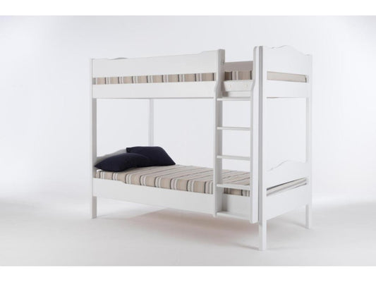 Font Romeu bunk bed with safety rail - plain white YVIY91830