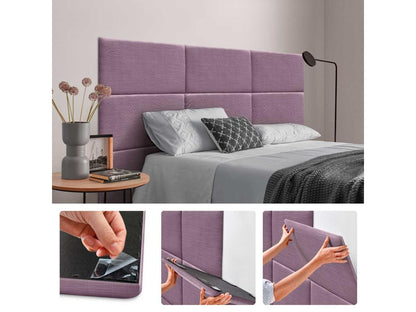 Ventoriq Self-Adhesive Linen Upholstered Wall Panels, Acoustic Absorbent, Impact Protection, Headboard Decoration, Ventoriq 60x50cm WKVU39093