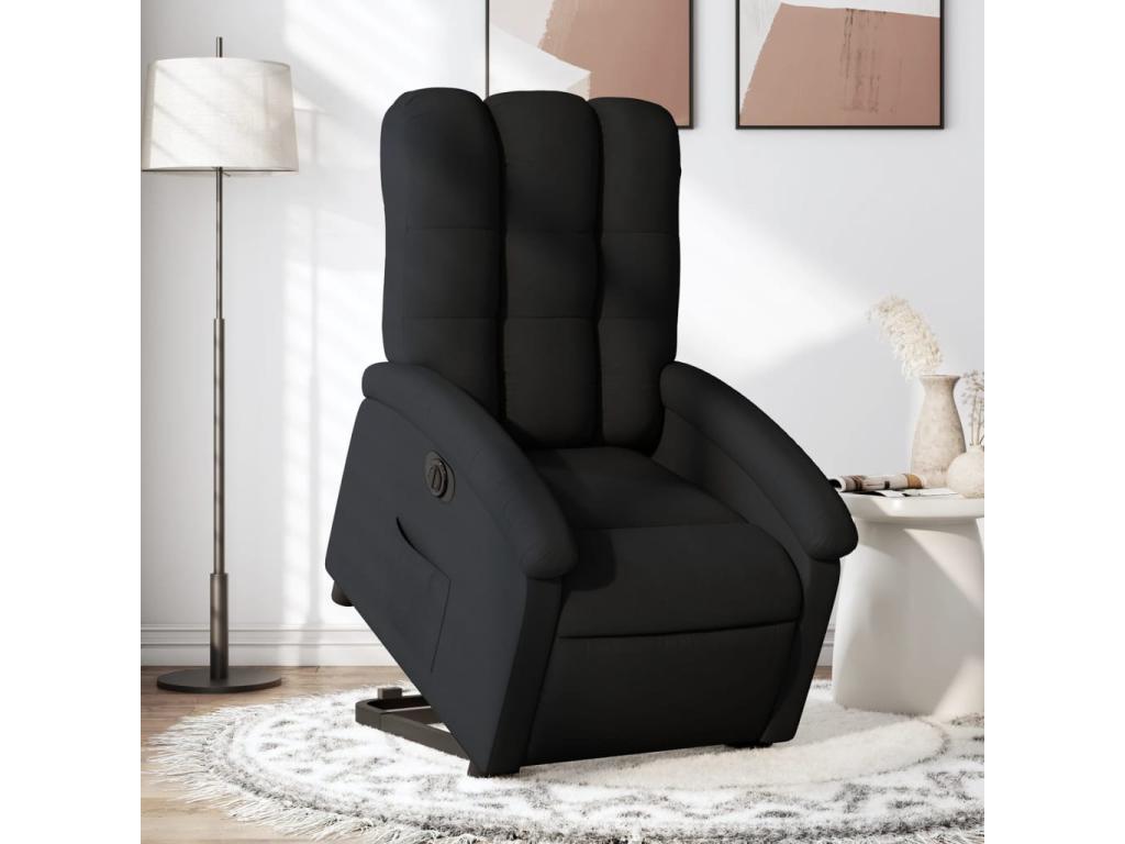 Black fabric electric recliner chair XFTB66073