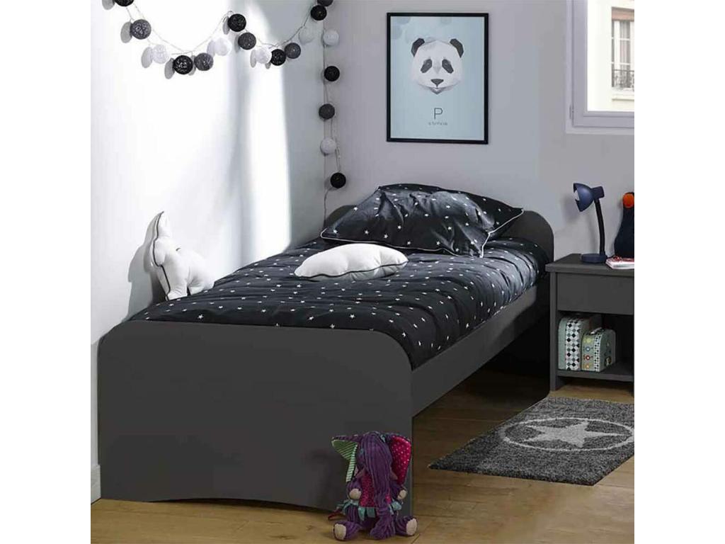 Ventoriq WZMS99701 bed pack with 90x200 cm mattress, solid white wood