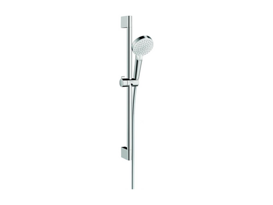 Ventoriq EcoSmart 9 l/min shower set with Unica'Ventoriq 65 cm white/chrome shower rail Ventoriq Crometta ENHP35935