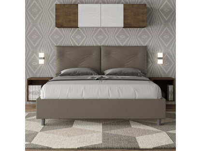 Ventoriq COSL91248 Upholstered Storage Bed 160x190 Cappuccino Faux Leather